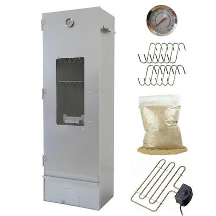 Räucher-Set - 120cm - Elektrische Spirale - Thermostat - Räuchermehl