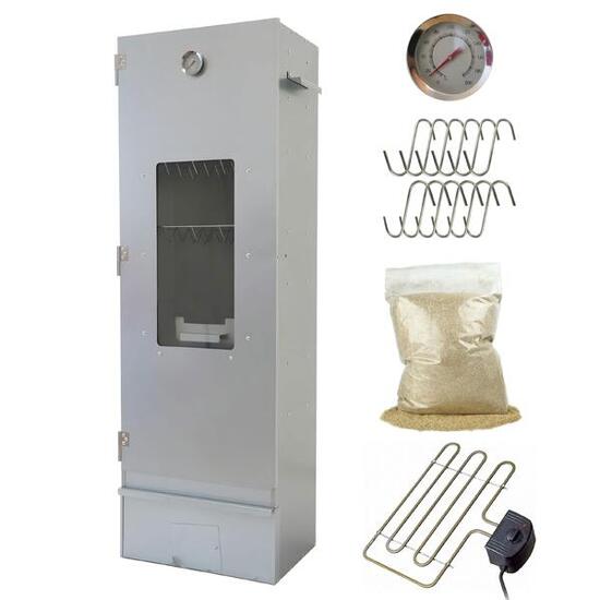 Räucher-Set - 120cm - Elektrische Spirale - Thermostat - Räuchermehl