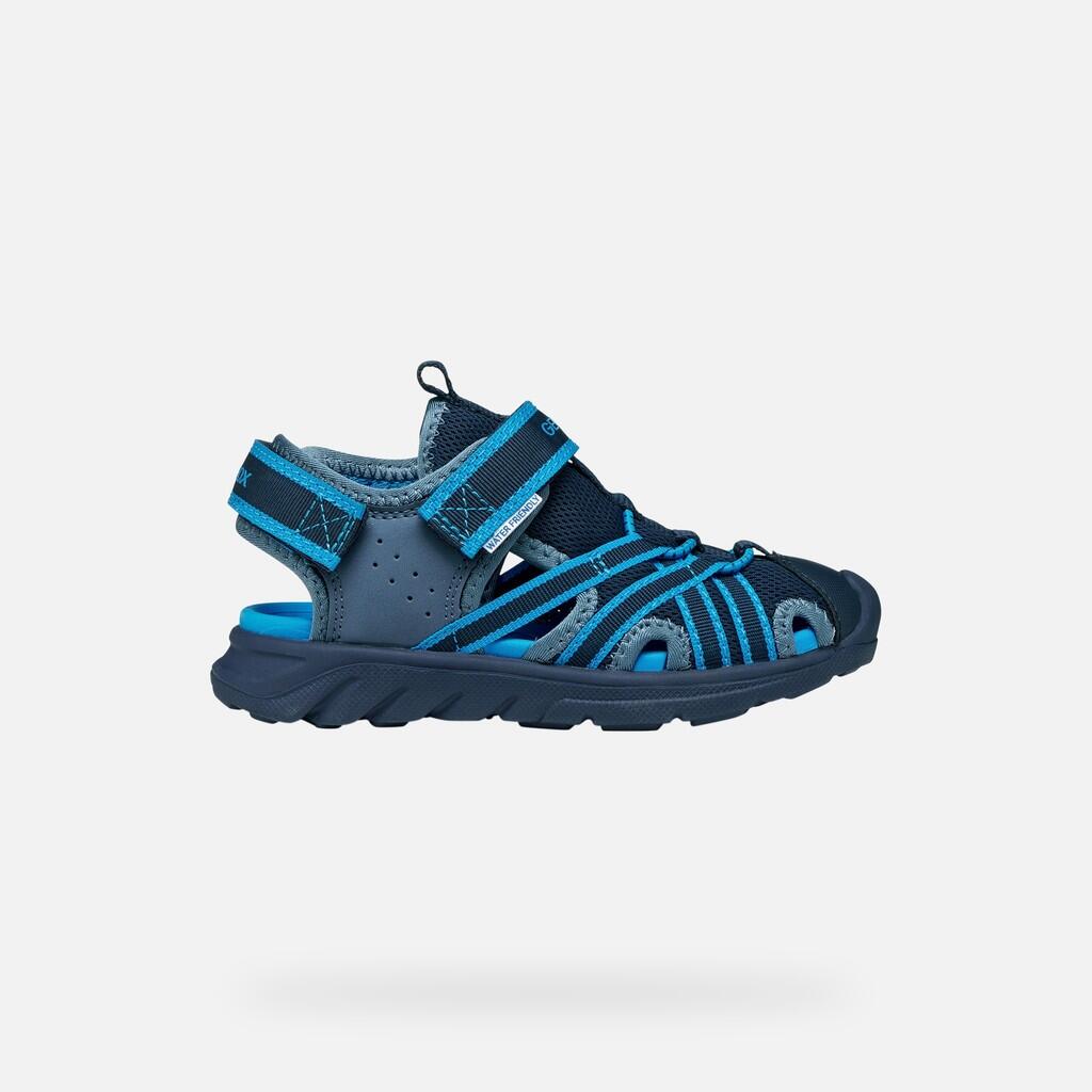 Sandales Garçon J SANDAL AIRADYUM BOY Bleu Marine/Bleu Clair 2/7