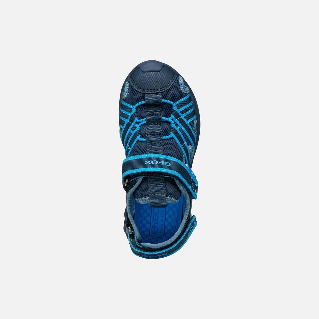 Sandales Garçon J SANDAL AIRADYUM BOY Bleu Marine/Bleu Clair 7/7