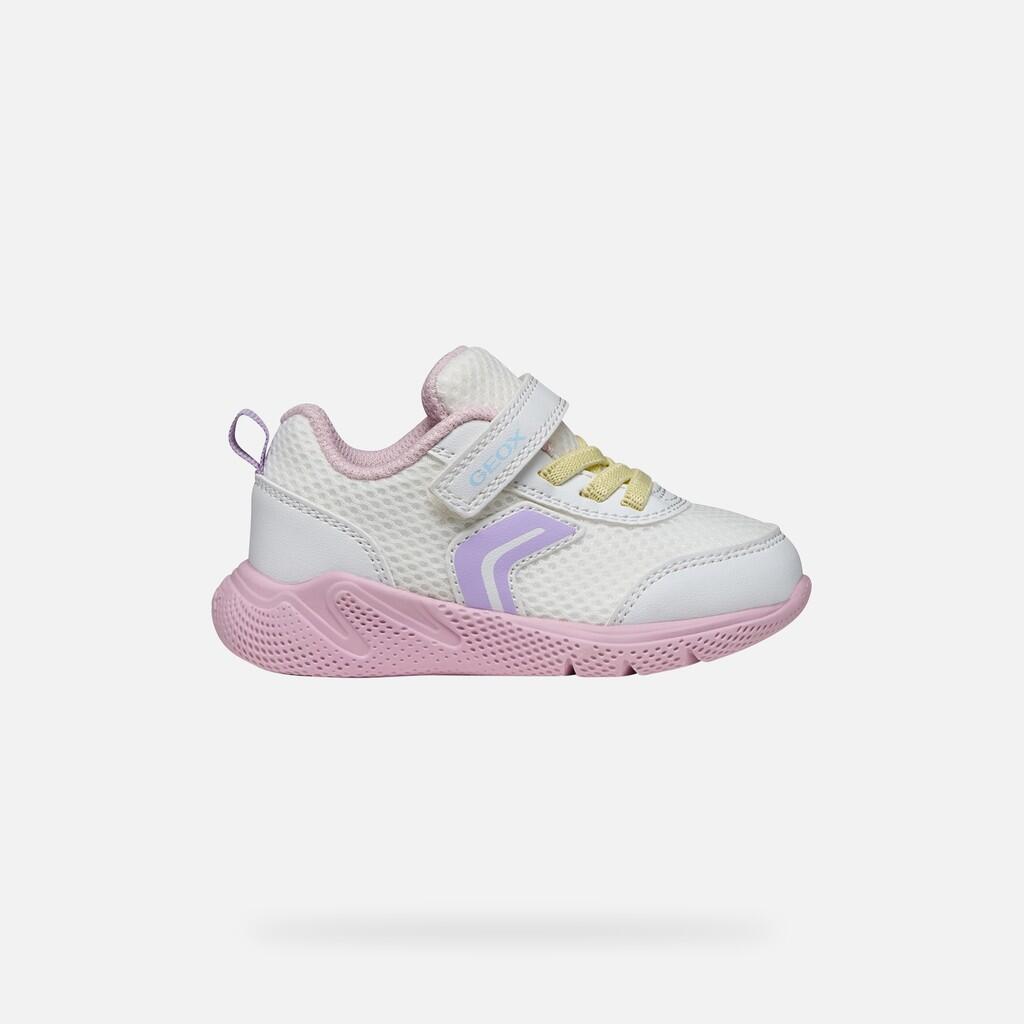 Baskets Bébé Fille SPRINTYE BABY GIRL Blanc/Rose 2/7