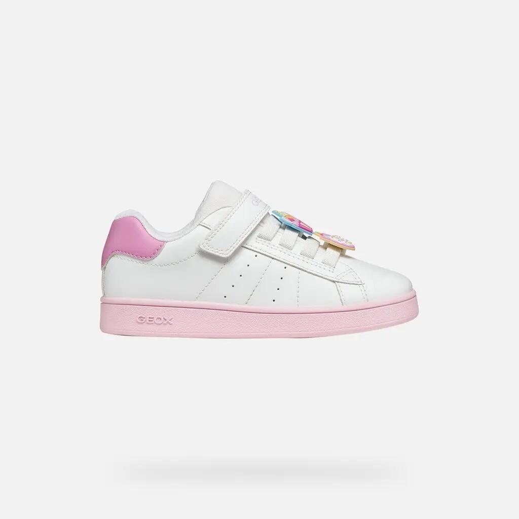 Baskets Fille J ECLYPER GIRL Blanc/Rose Foncé 2/7
