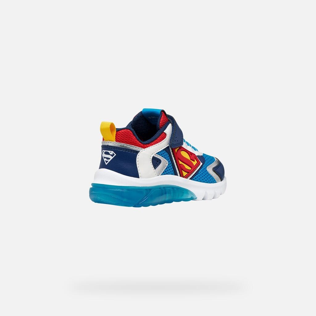 Baskets Garçon J CIBERDRON BOY Bleu Clair/Rouge 6/7