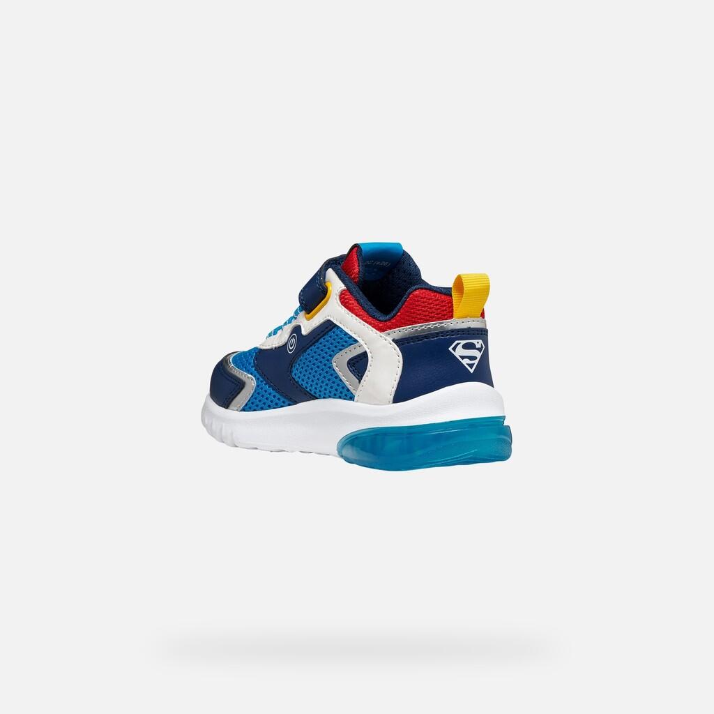 Baskets Garçon J CIBERDRON BOY Bleu Clair/Rouge 5/7