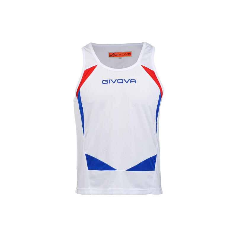 Compleu alergare barbati Givova Kit Sparta, white-royal