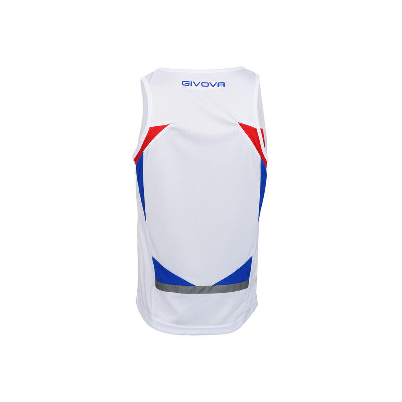 Compleu alergare barbati Givova Kit Sparta, white-royal