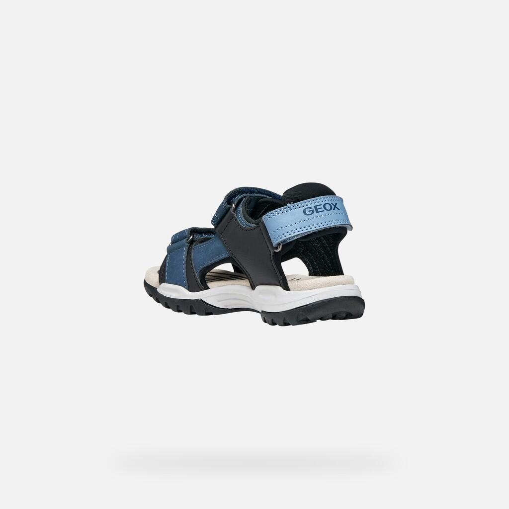 Sandales Garçon J BOREALIS BOY Denim/Noir 5/7