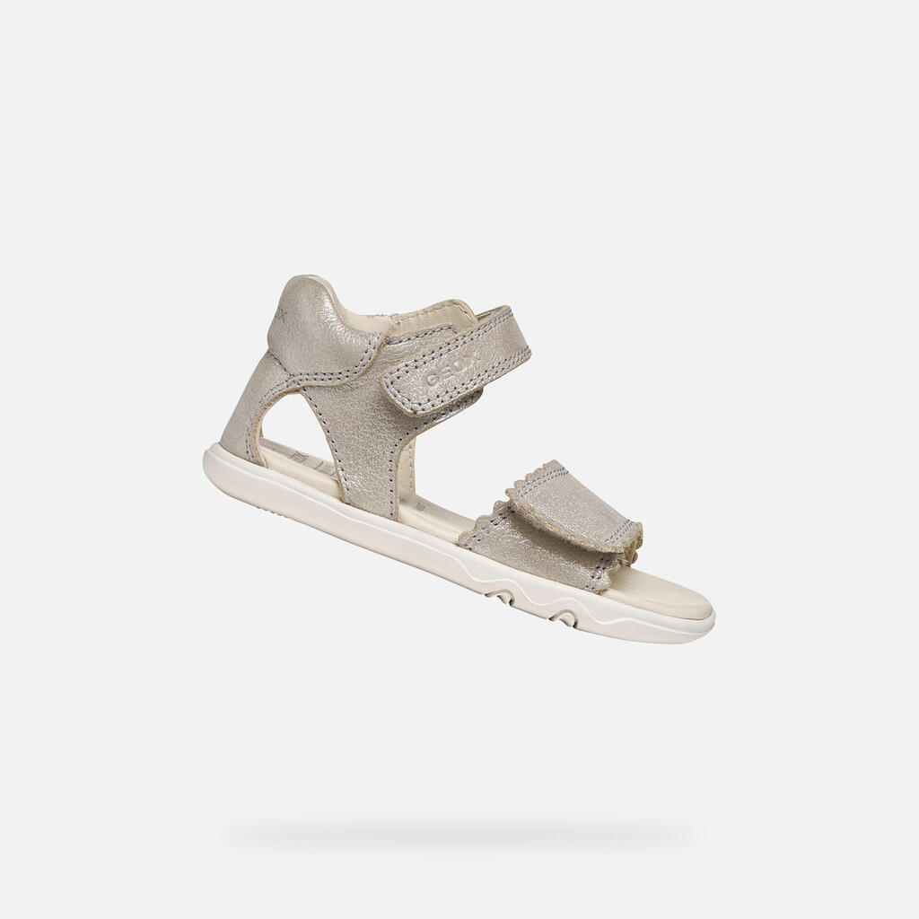 Geox - Sandales Bébé Fille Sandal Steppieup Toddler Girl Beige - Sandales - Beige - Decathlon