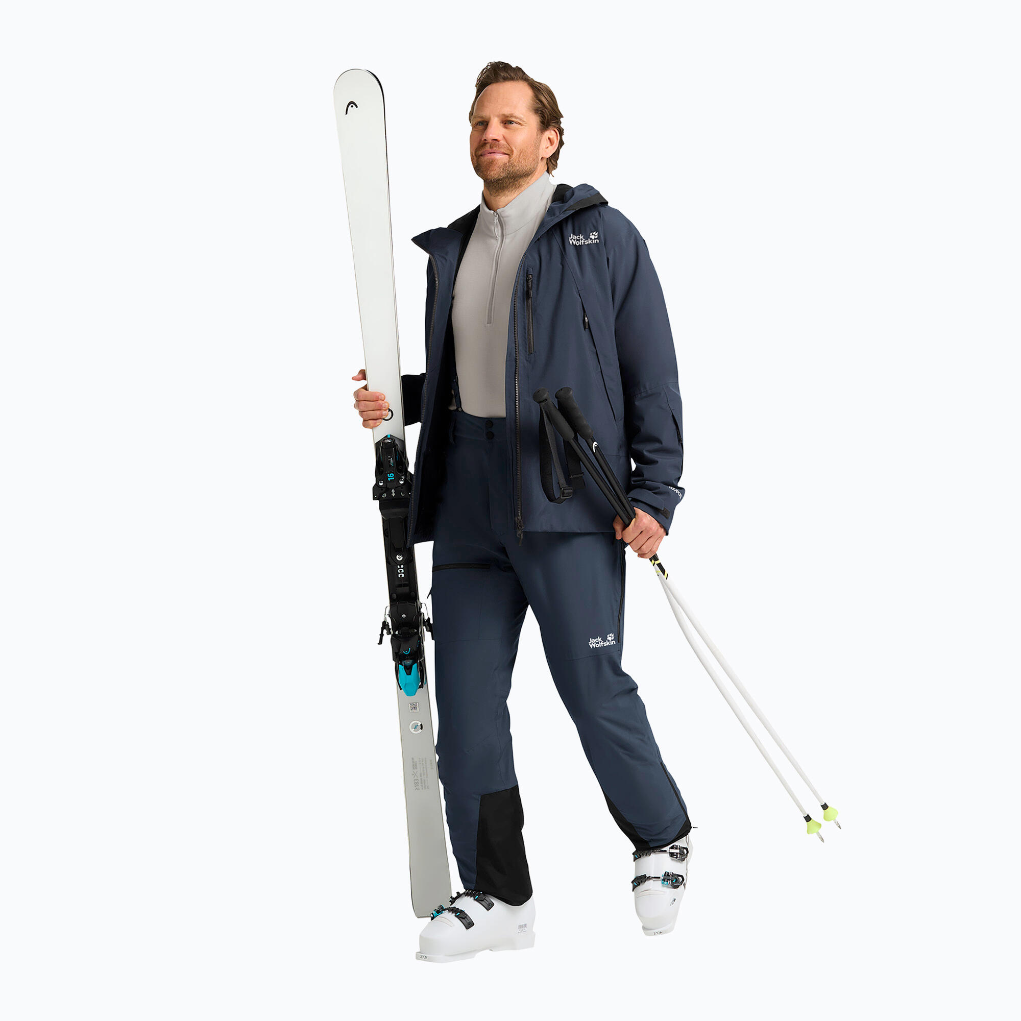 Calças de esqui masculinas Jack Wolfskin Flowline Pro 2L Ins 2/7