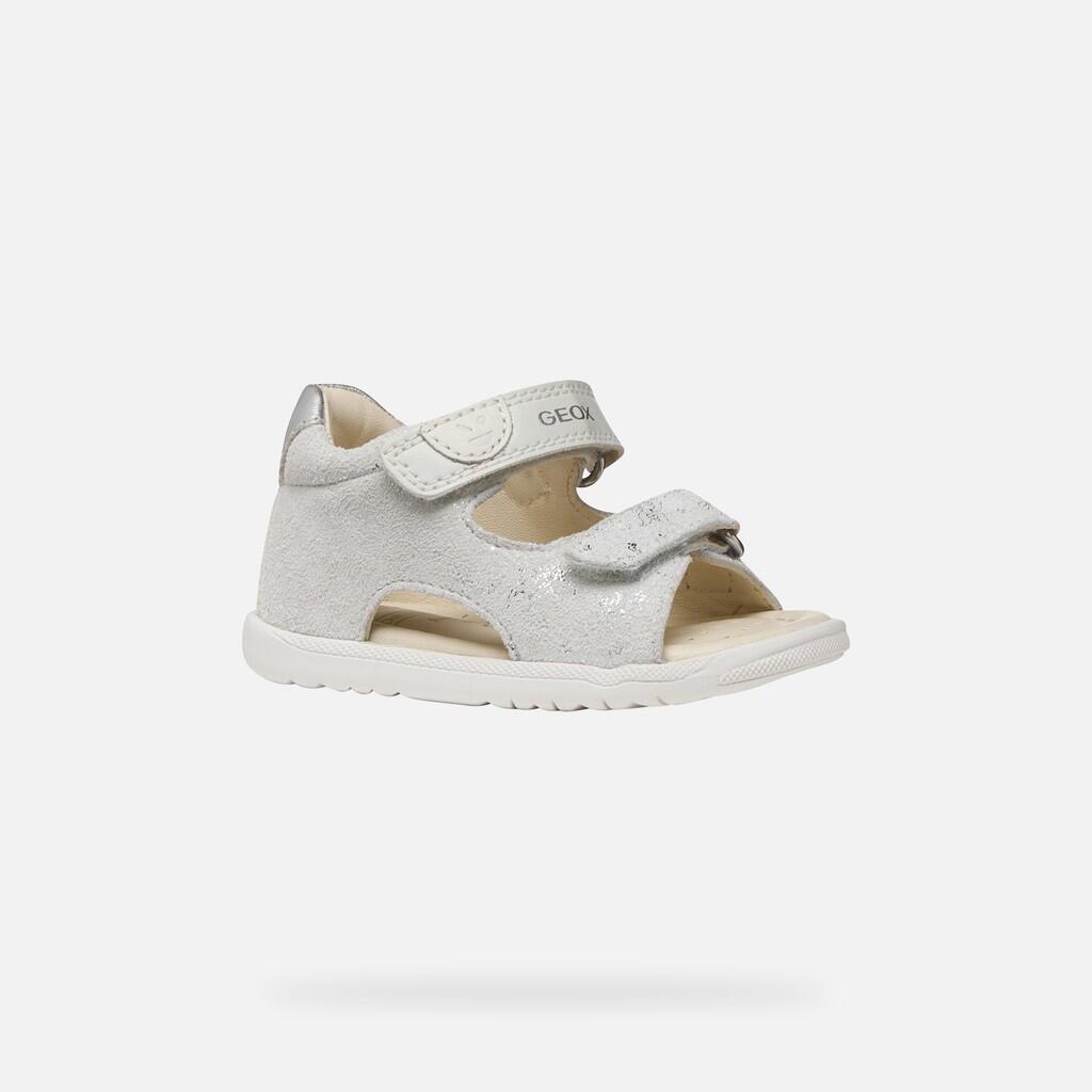 Sandales Bébé Fille SANDAL MACCHIA BABY GIRL Blanc Cassé/Argent 4/7