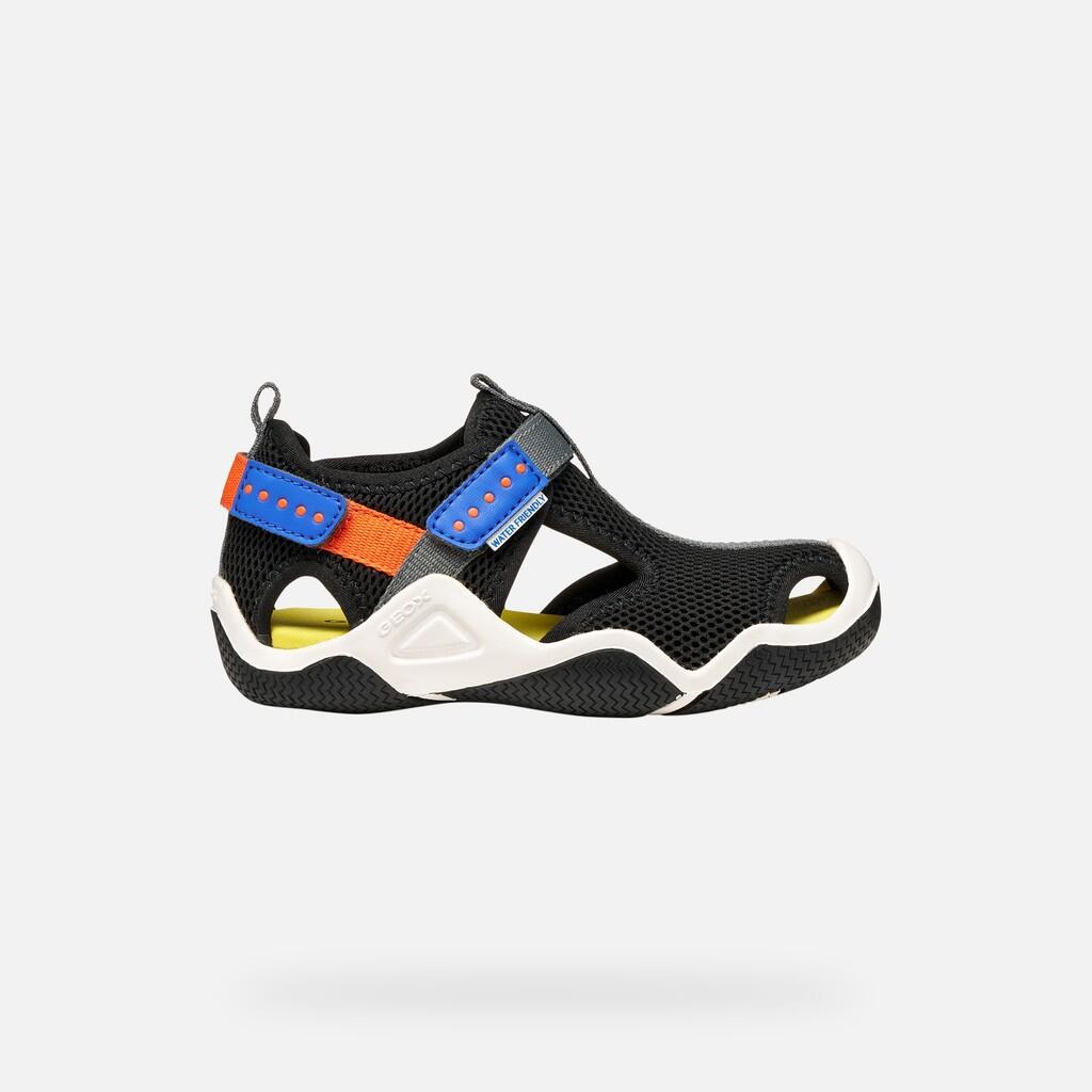 Sandales Garçon WADER BOY Noir/Orange 2/7