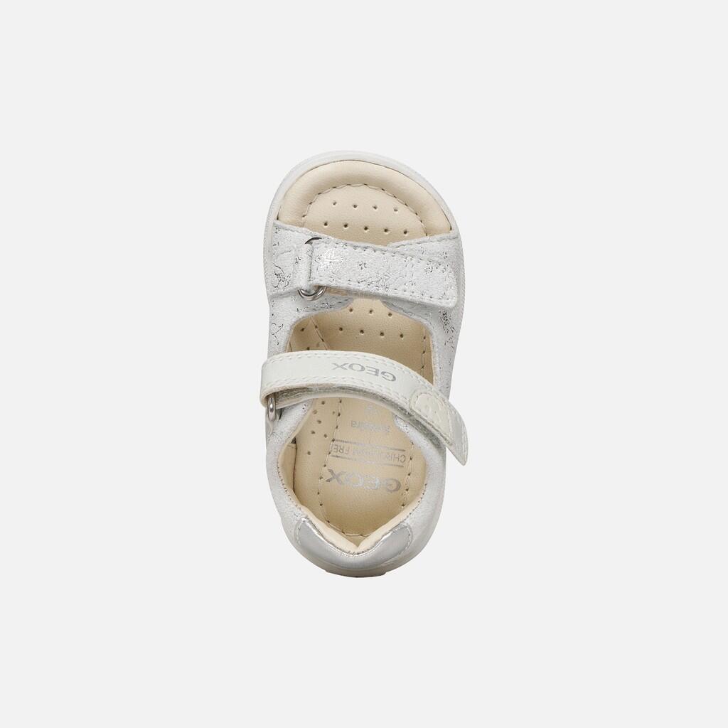 Sandales Bébé Fille SANDAL MACCHIA BABY GIRL Blanc Cassé/Argent 7/7
