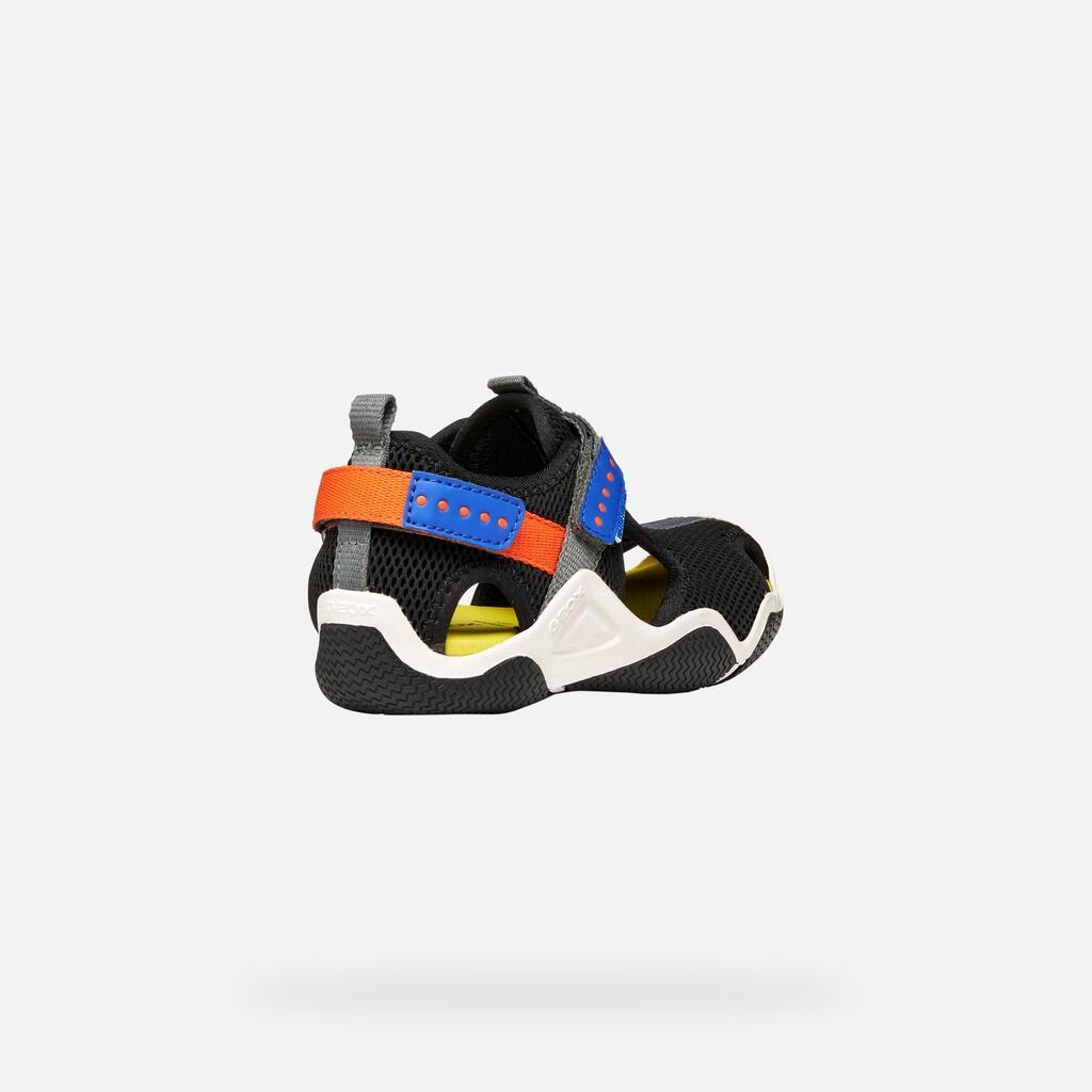 Sandales Garçon WADER BOY Noir/Orange 6/7