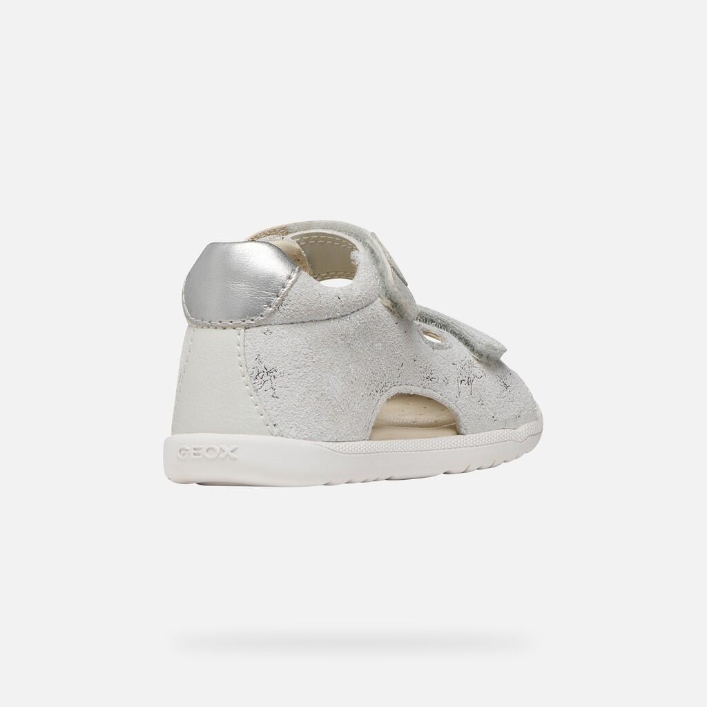 Sandales Bébé Fille SANDAL MACCHIA BABY GIRL Blanc Cassé/Argent 6/7