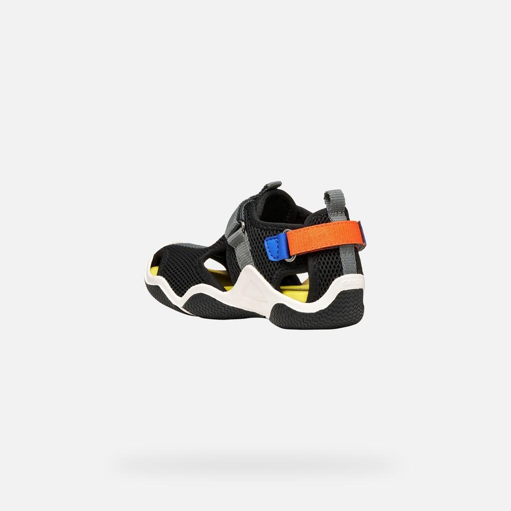 Sandales Garçon WADER BOY Noir/Orange 5/7