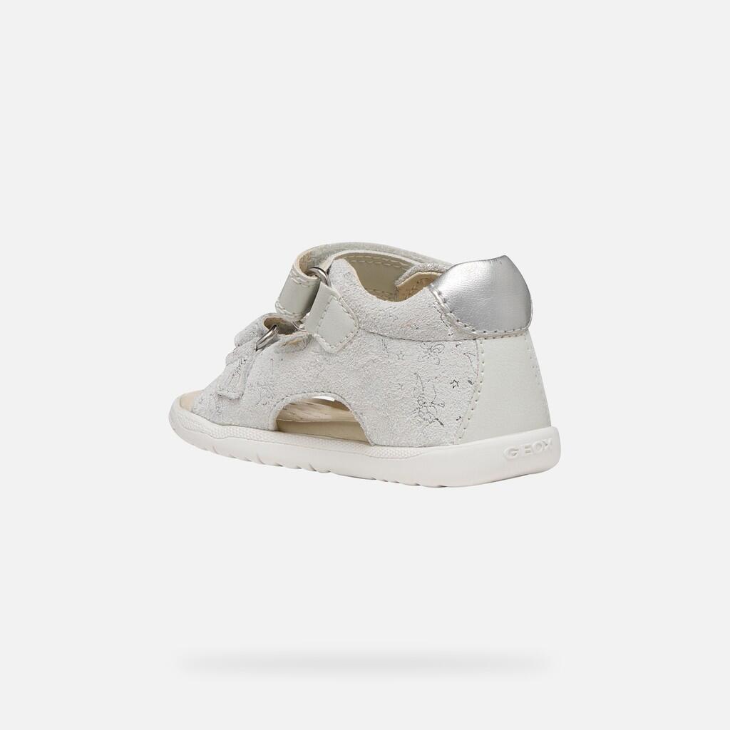 Sandales Bébé Fille SANDAL MACCHIA BABY GIRL Blanc Cassé/Argent 5/7