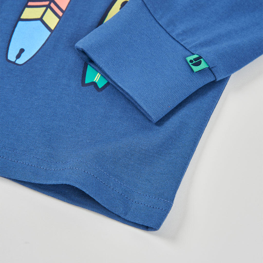 Camisetas de verano de gimnasia kids niño boboli azul 4/4