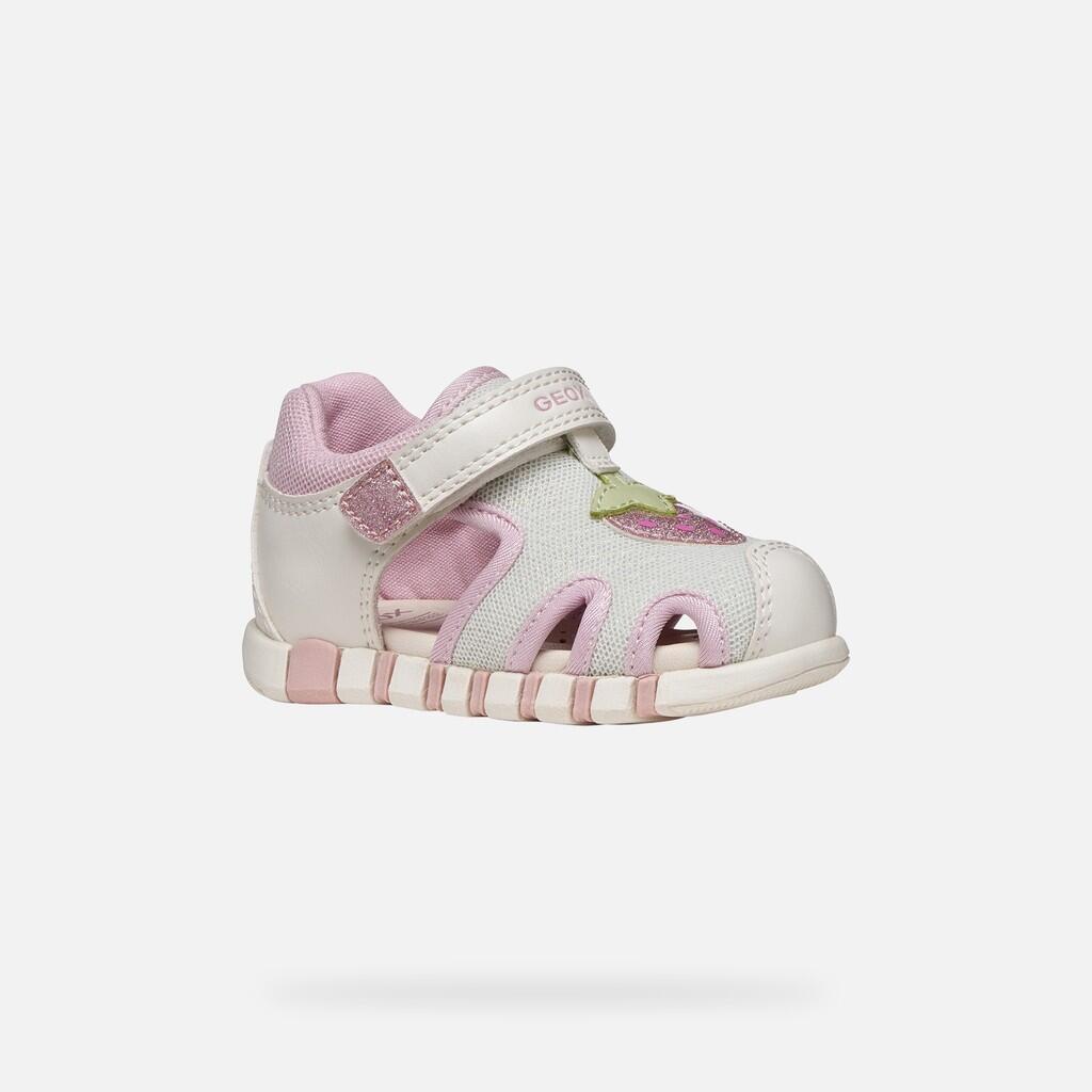 Sandales Bébé Fille B SANDAL IUPIDOO GIRL Blanc/Rose 4/7