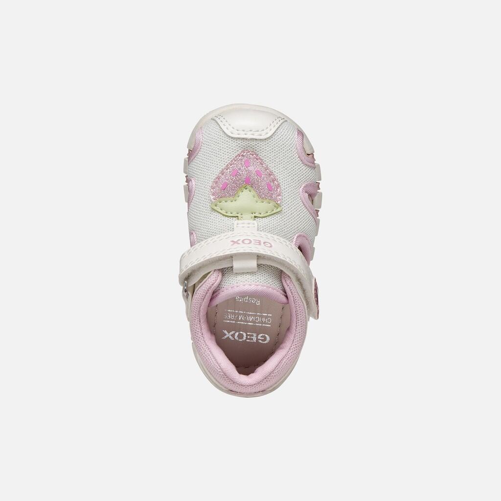 Sandales Bébé Fille B SANDAL IUPIDOO GIRL Blanc/Rose 7/7