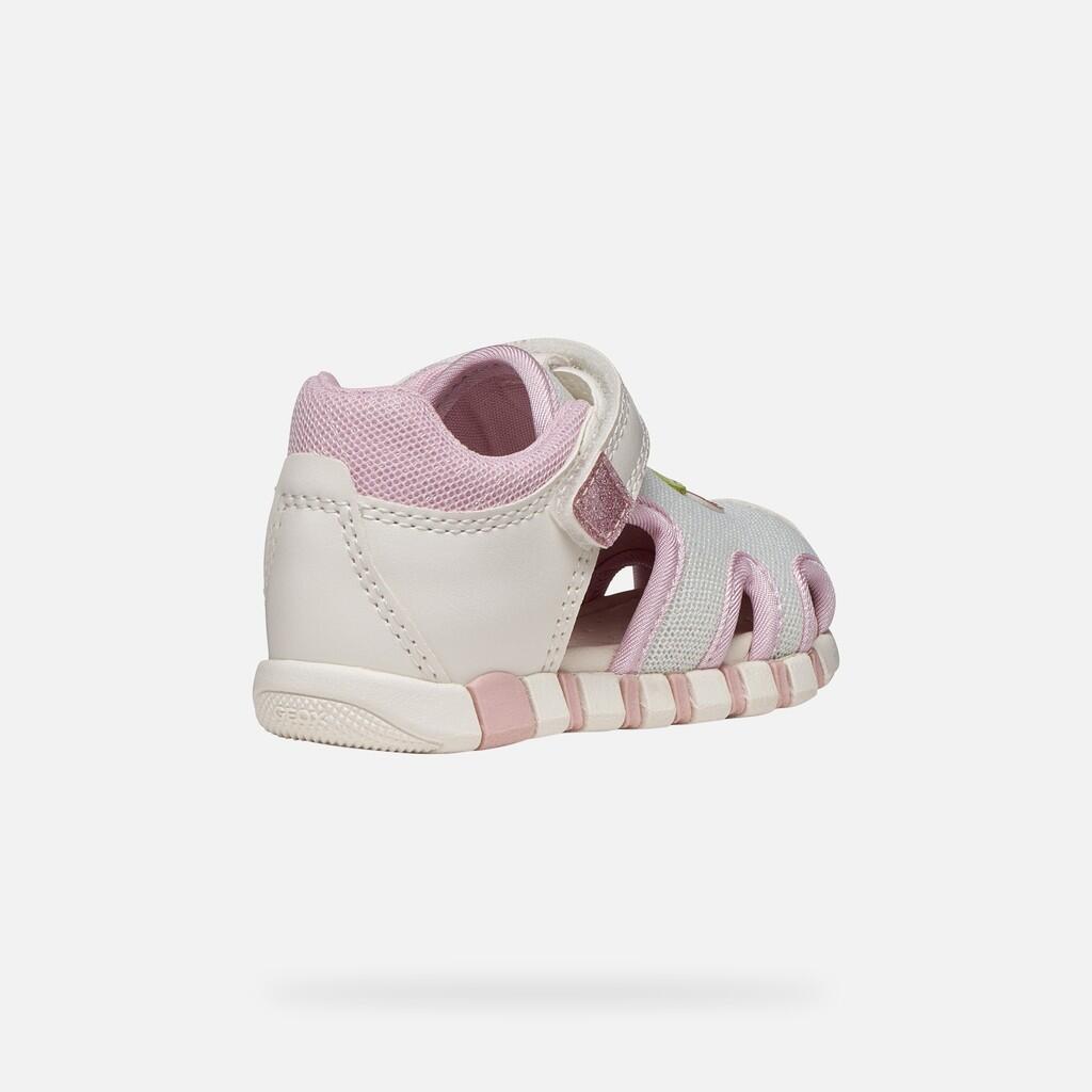 Sandales Bébé Fille B SANDAL IUPIDOO GIRL Blanc/Rose 6/7