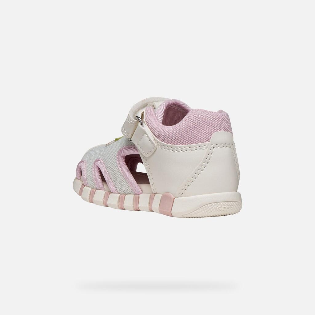 Sandales Bébé Fille B SANDAL IUPIDOO GIRL Blanc/Rose 5/7