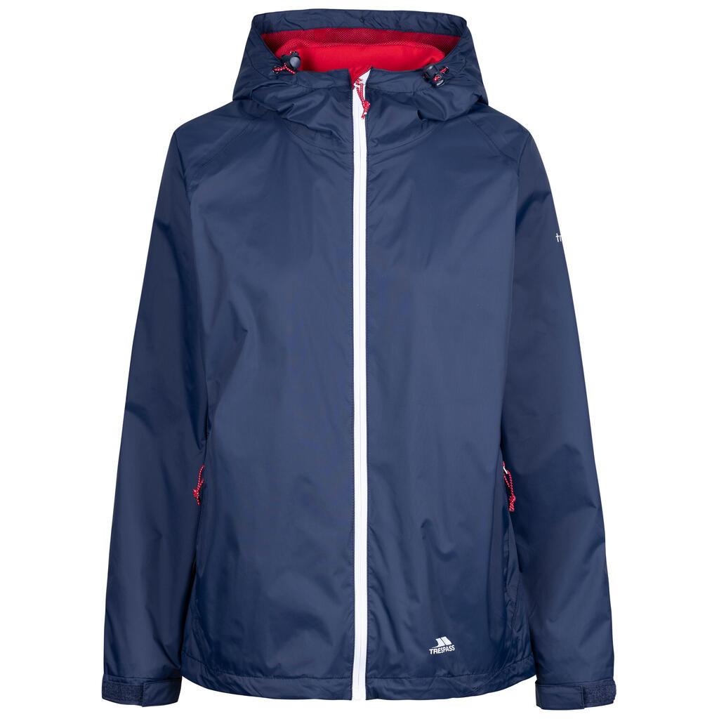 Womens Hooded Mesh Lining Shell Rain Coat Waterproof Jacket - Tayah II