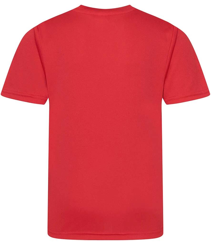 AWDis Unisex Kids Cool Smooth T-Shirt - Red 2/2