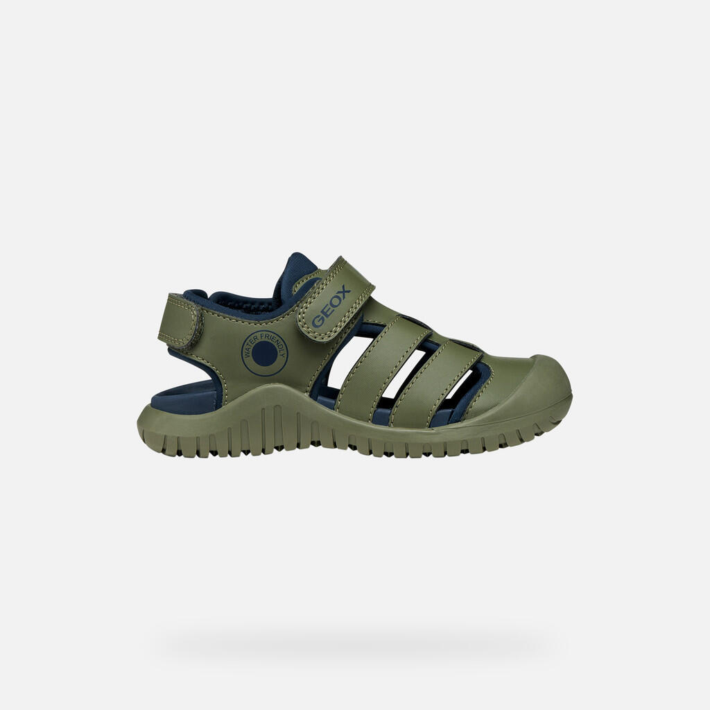 Sandales Garçon S. FUSBETTO PRO BOY Vert Sauge/Bleu Marine 2/7