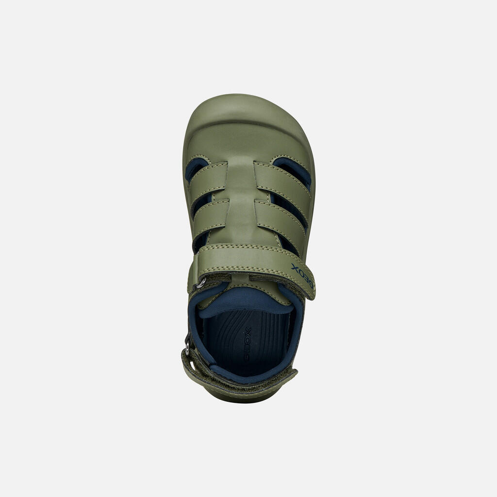 Sandales Garçon S. FUSBETTO PRO BOY Vert Sauge/Bleu Marine 7/7
