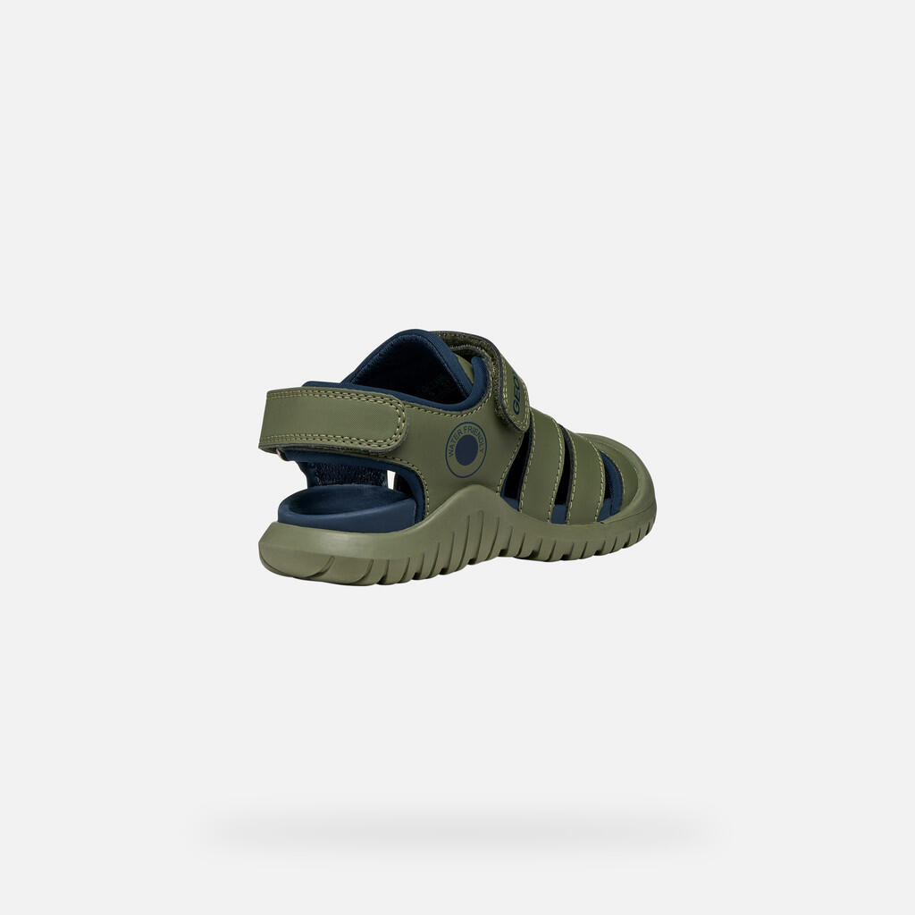 Sandales Garçon S. FUSBETTO PRO BOY Vert Sauge/Bleu Marine 6/7