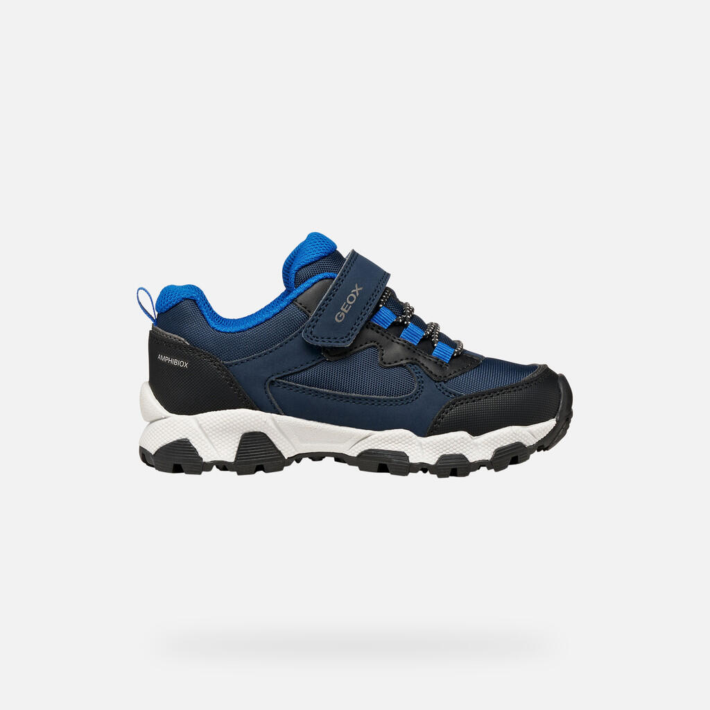 Baskets Garçon J MAGNETAR BOY B ABX Bleu Marine/Bleu Roi 2/7