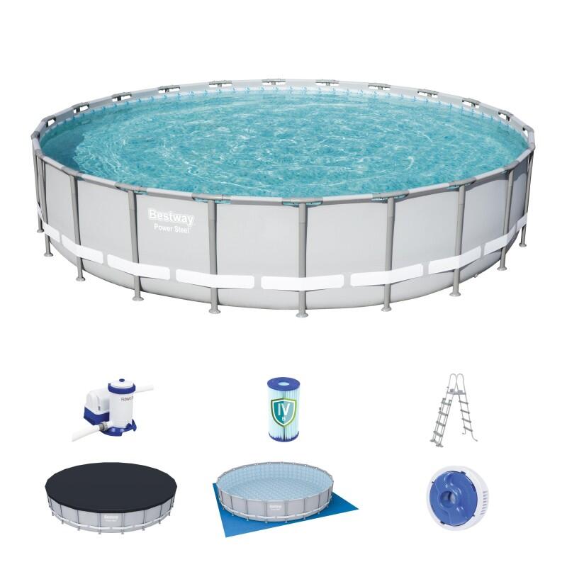 Bestway Piscine tubulaire - Ronde - Power Steel - 671 x 132 cm 5/6