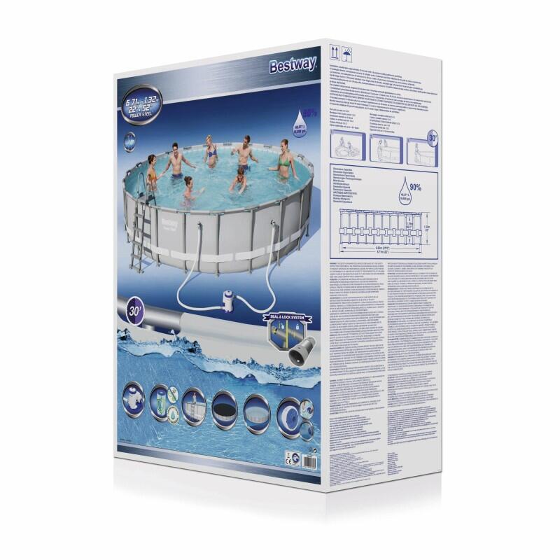 Bestway Piscine tubulaire - Ronde - Power Steel - 671 x 132 cm 6/6