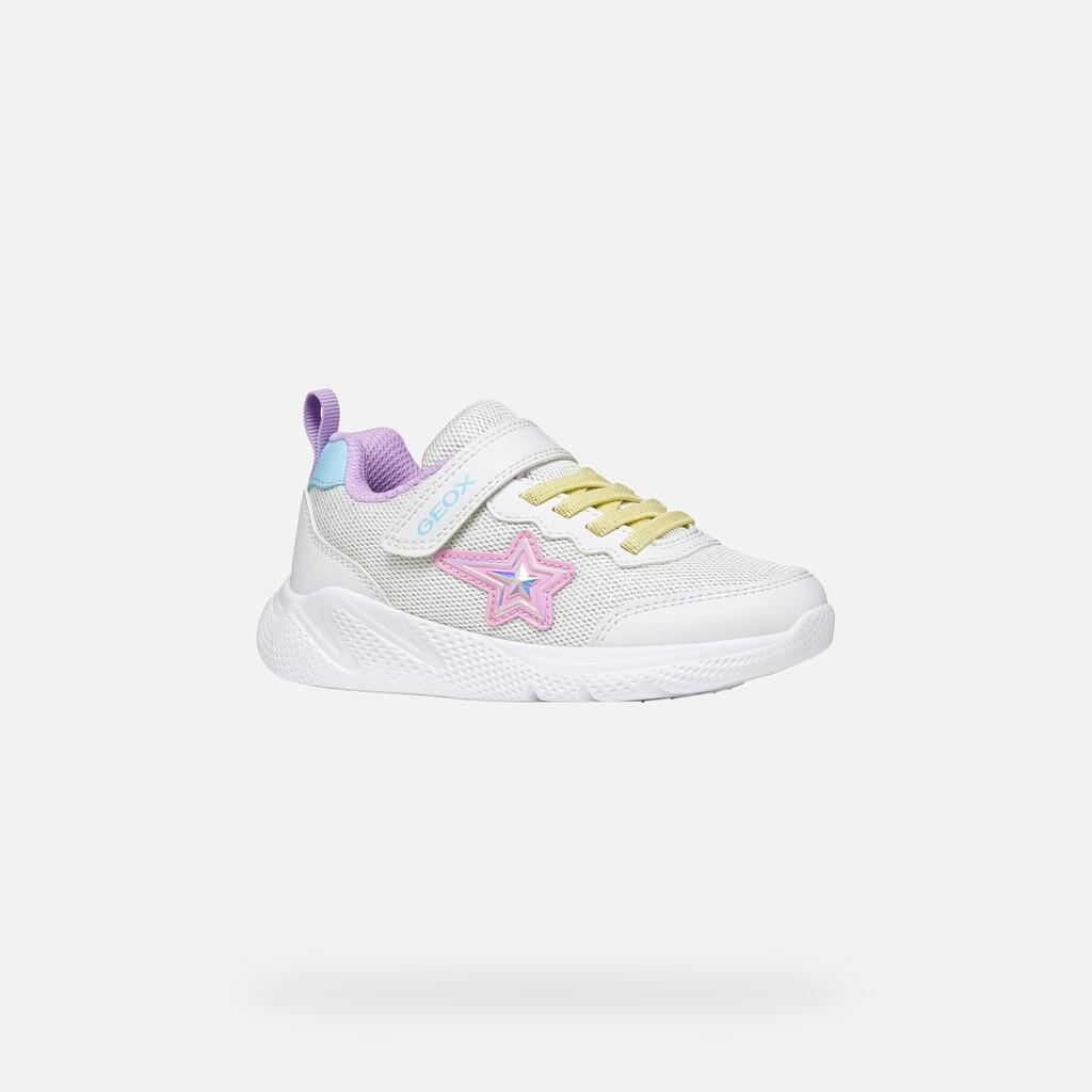 Baskets Fille J SPRINTYE GIRL Blanc/Multicolore 4/7