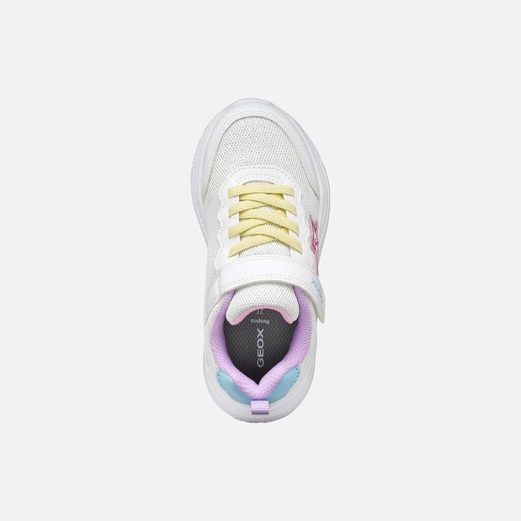 Baskets Fille J SPRINTYE GIRL Blanc/Multicolore 7/7