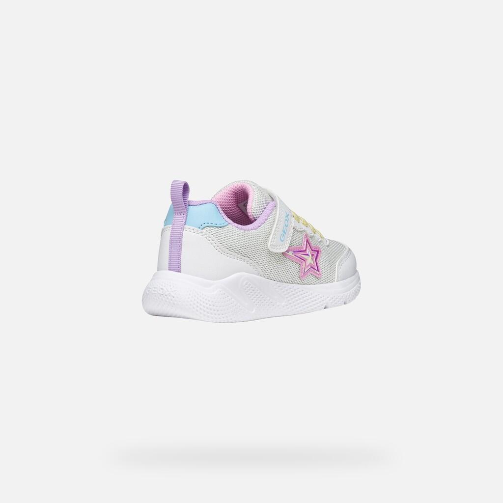 Baskets Fille J SPRINTYE GIRL Blanc/Multicolore 6/7