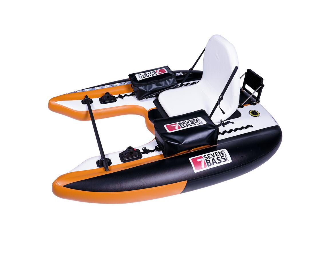 Float tube FLATFORM - BLACK ORANGE 2/7