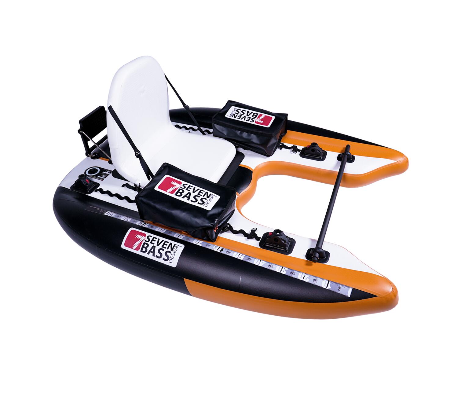 Float tube FLATFORM - BLACK ORANGE 1/7