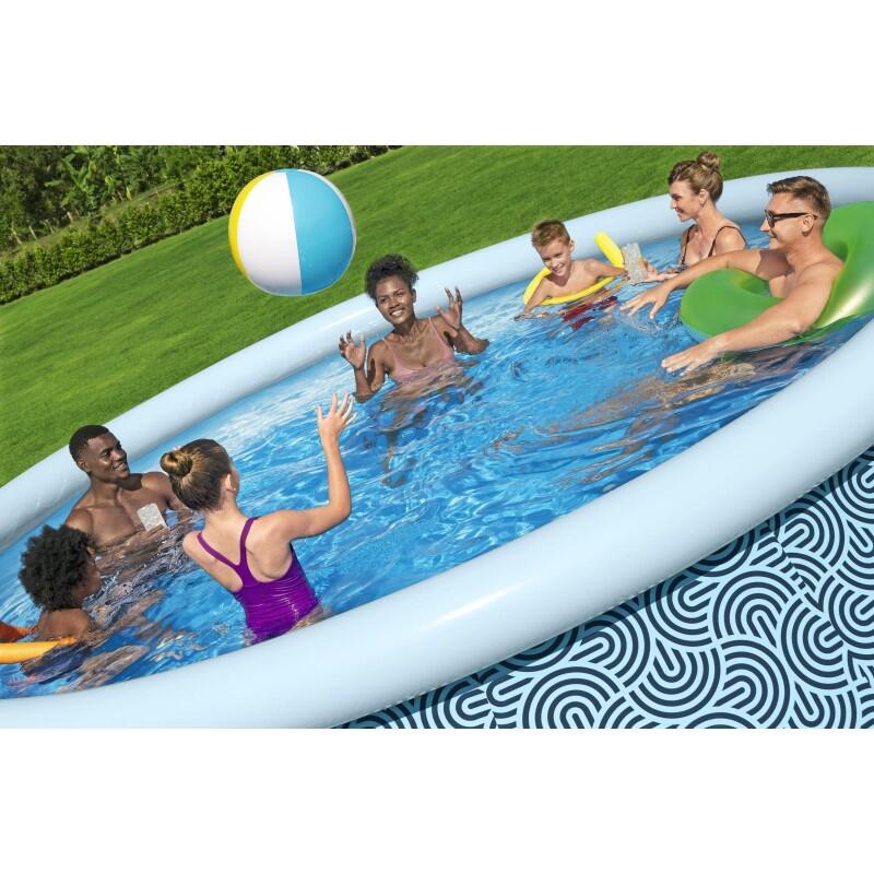 Bestway Piscine autoportante ronde 457 x 107 cm Fast Set décor géométrique 6/6