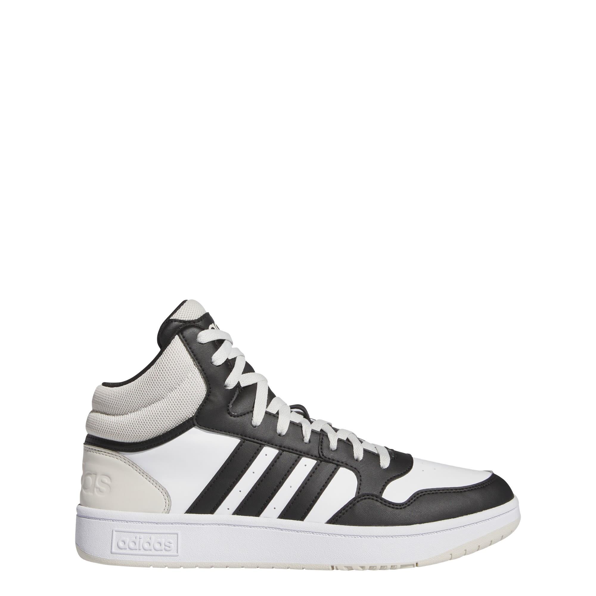 Adidas - Chaussure Hoops 3.0 Mid Lifestyle Basketball Classic Vintage - Chaussures De Sport - Blanc|gris|noir - Decathlon
