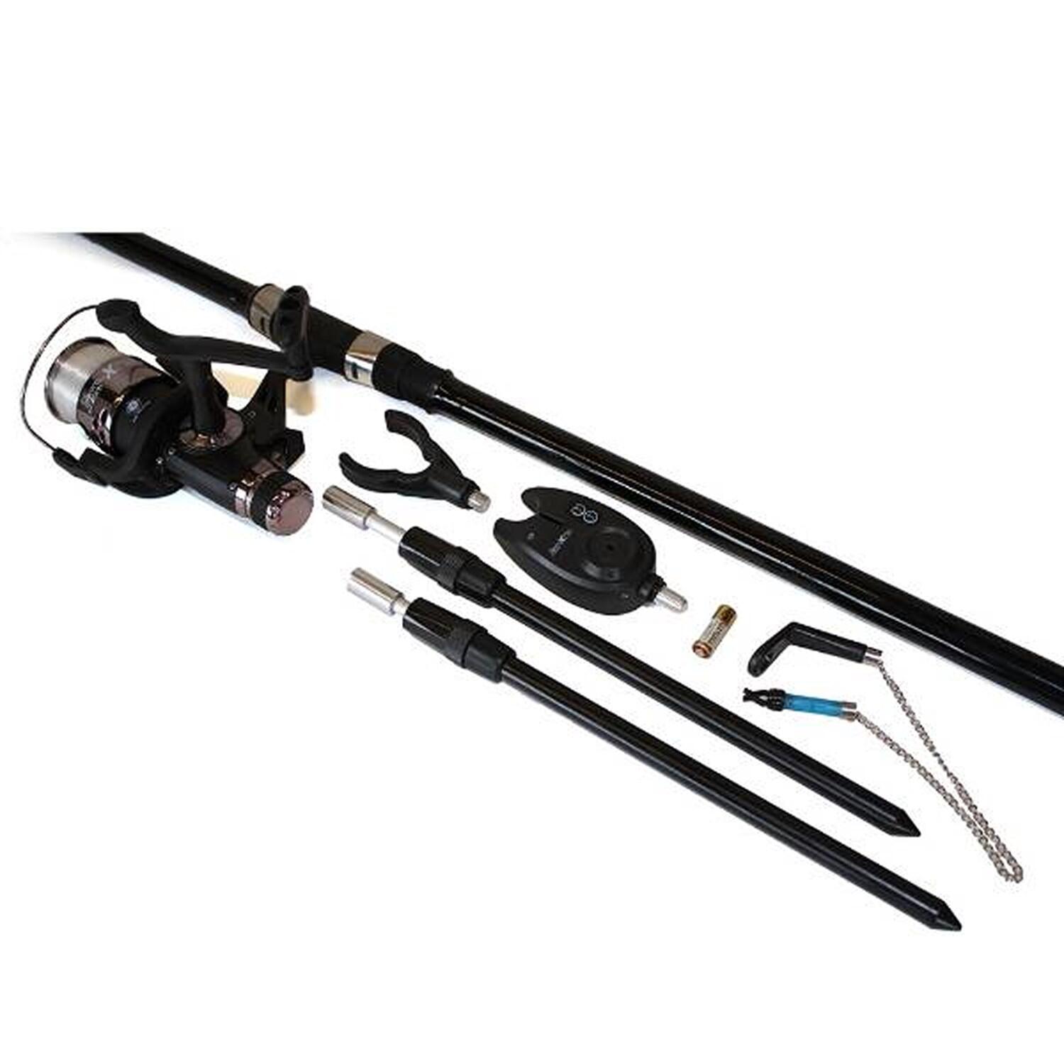 Set carpfishing 1 canna con mulinello, filo e accessori 3/5