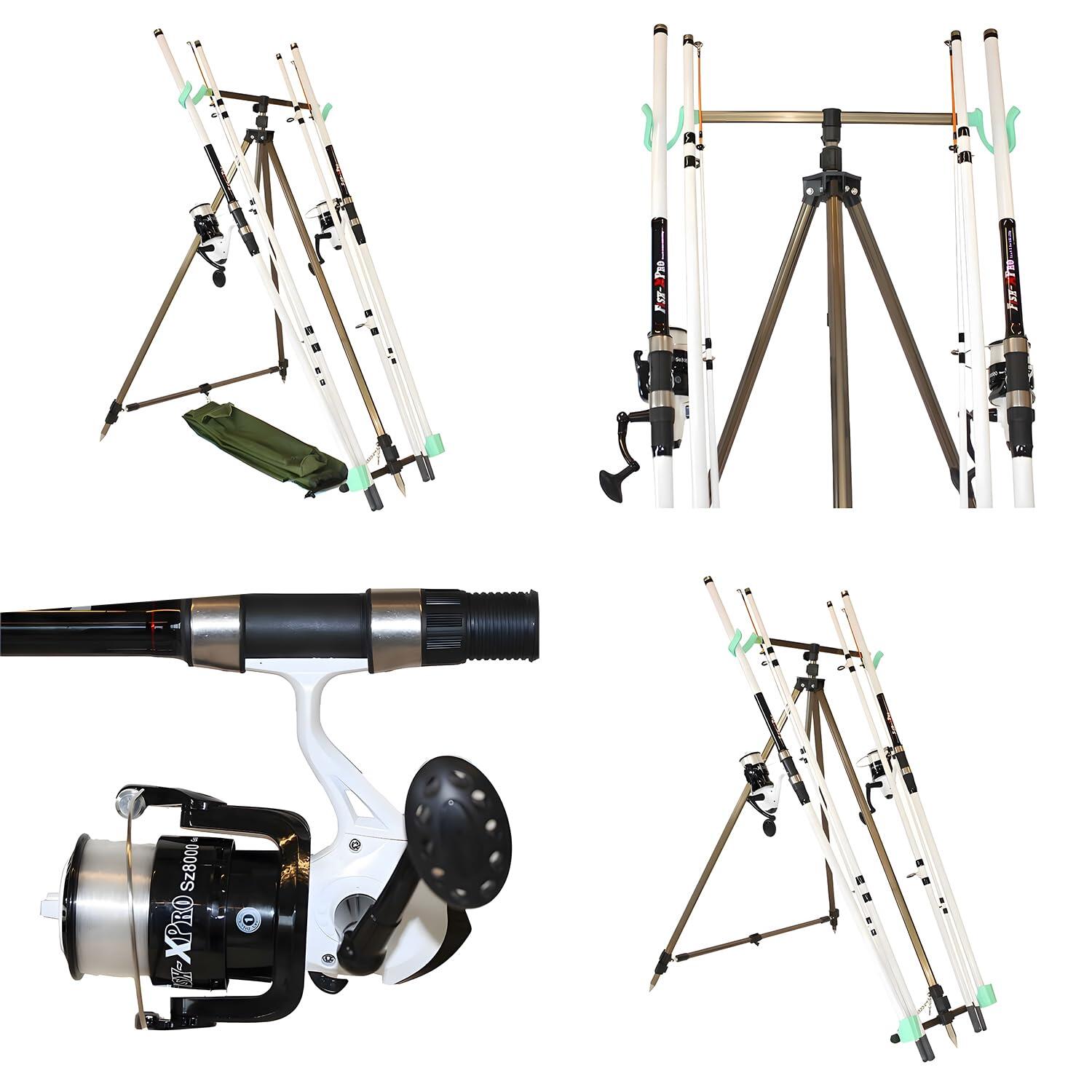 Beach Pro DeLuxe - 390cm - 2 cannes - 2 moulinets - Set surfcasting 5/7
