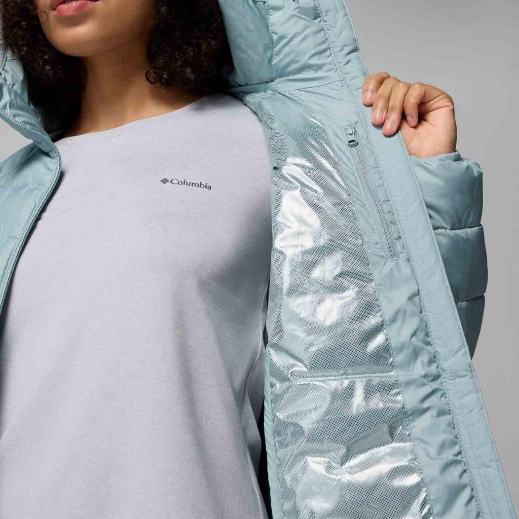 Jaqueta Columbia Modelo Powder Lite Ii Mid Jacket Cor Azul 3/5
