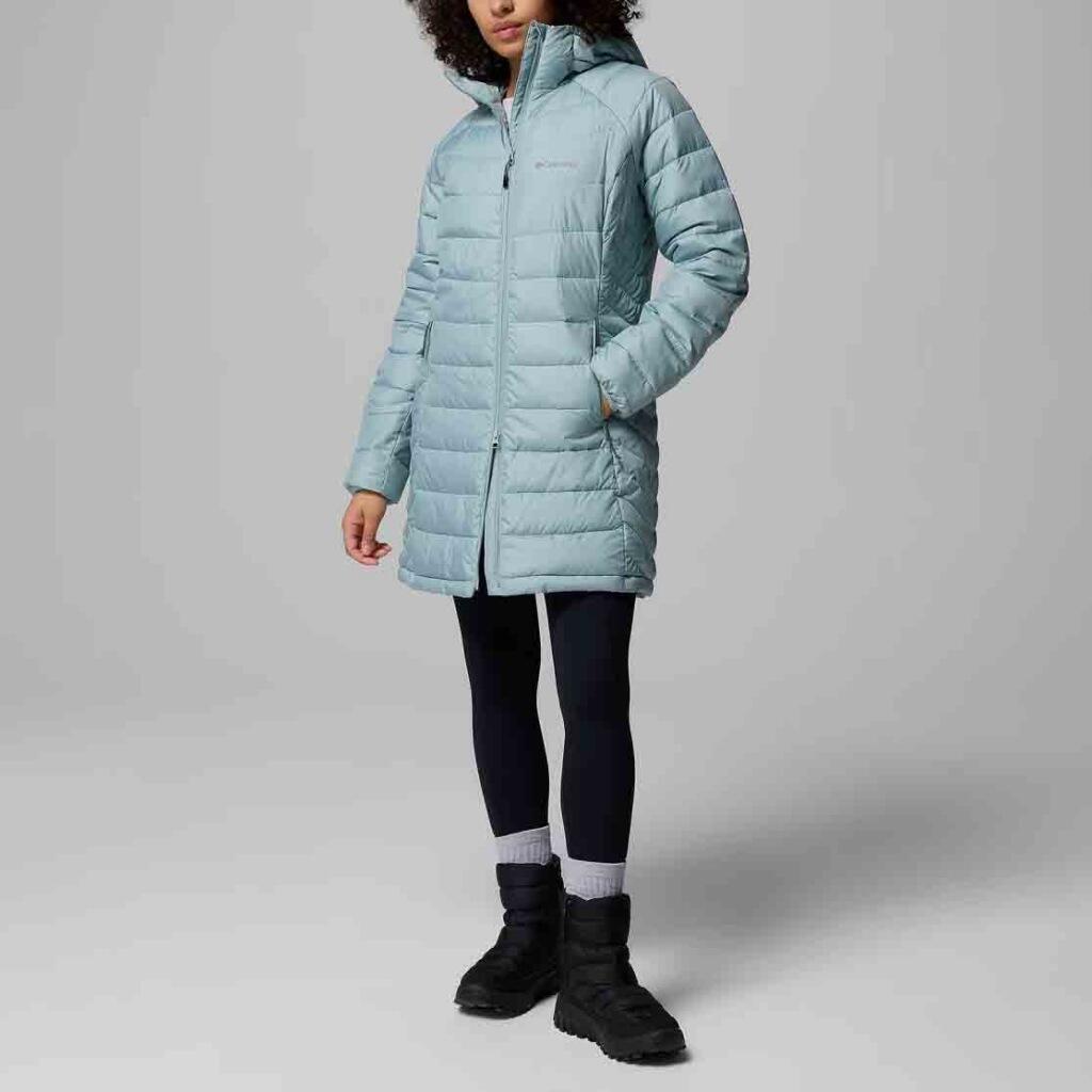 Jaqueta Columbia Modelo Powder Lite Ii Mid Jacket Cor Azul 4/5