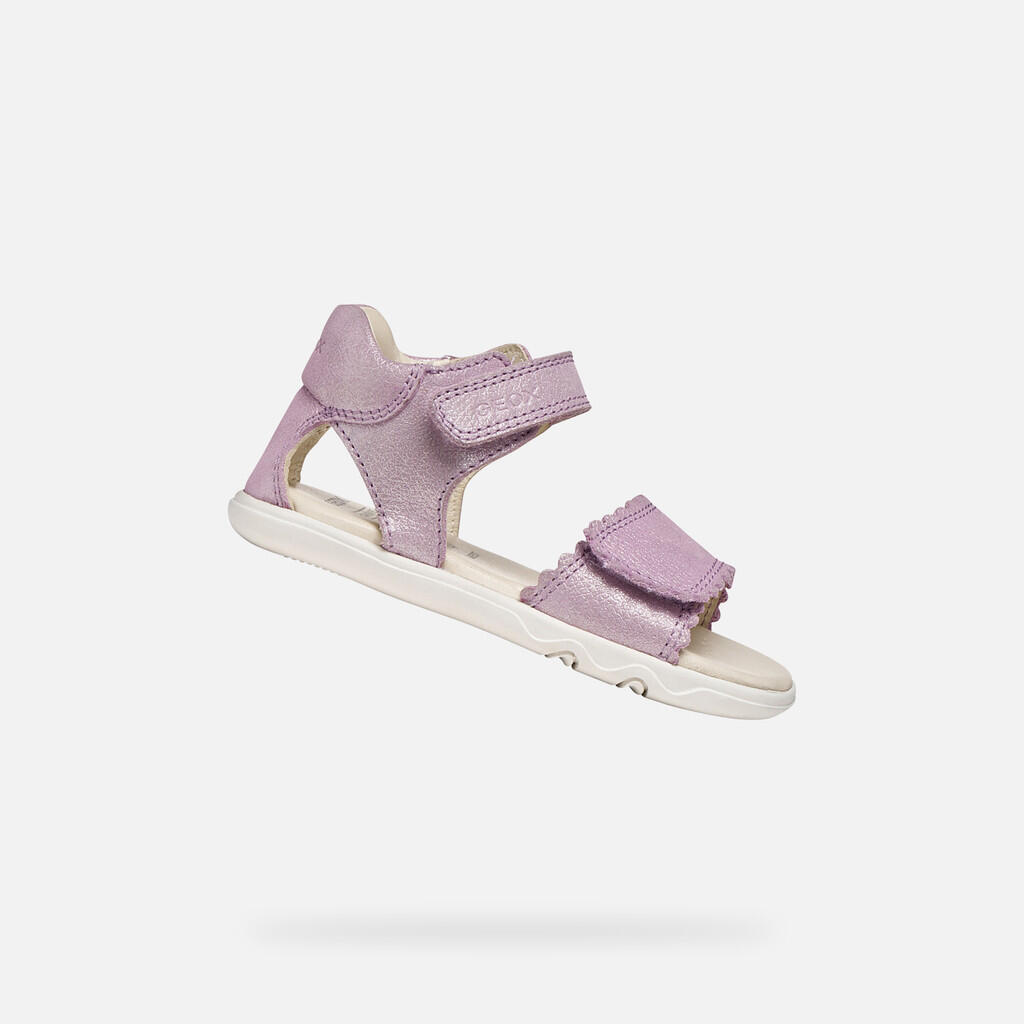 Geox - Sandales Bébé Fille Sandal Steppieup Toddler Girl Lilas - Sandales - Rose - Decathlon