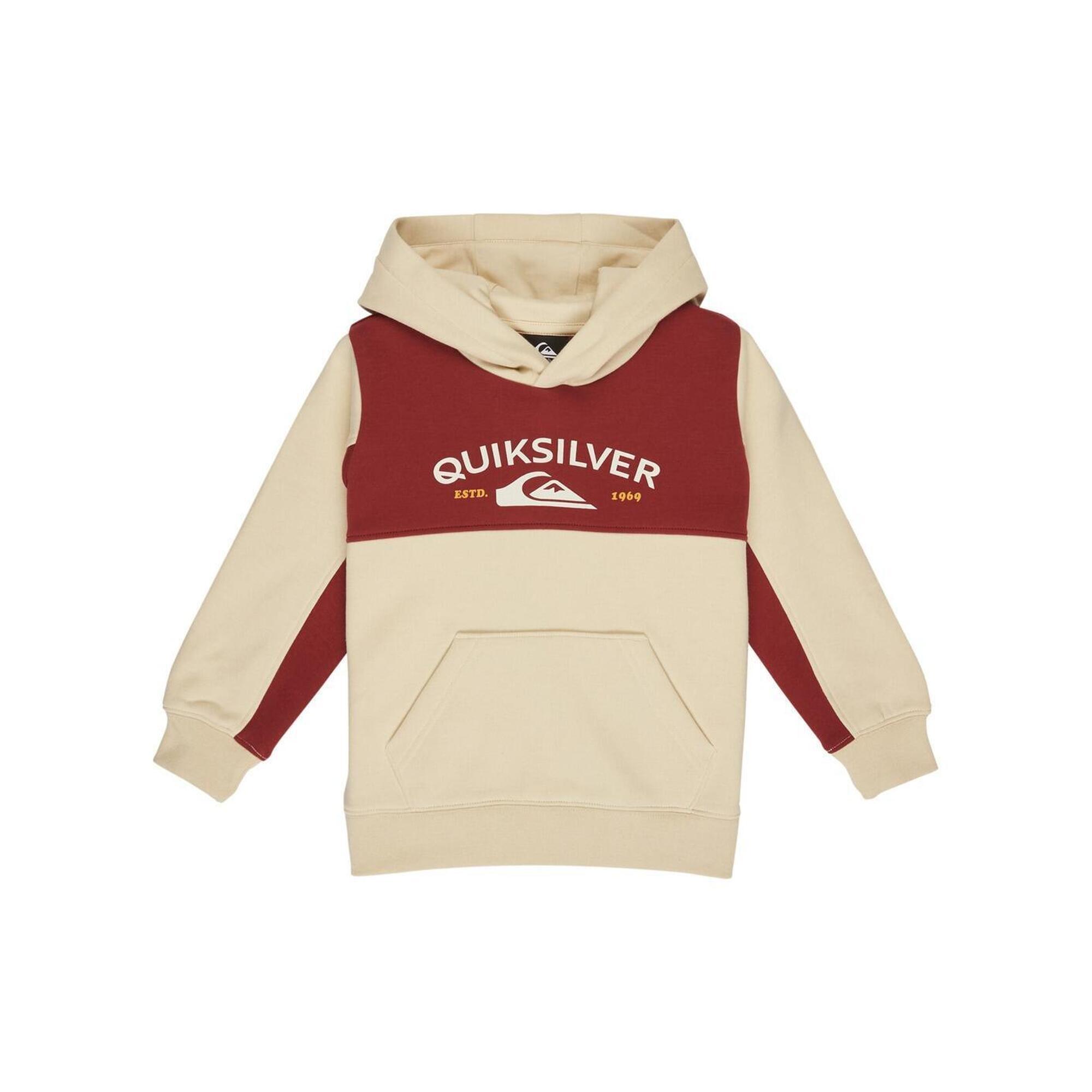 Quiksilver - Sweat À Capuche Knowledge Aera Blanc Jeune Garçon - Sweat-shirt - Blanc - Decathlon