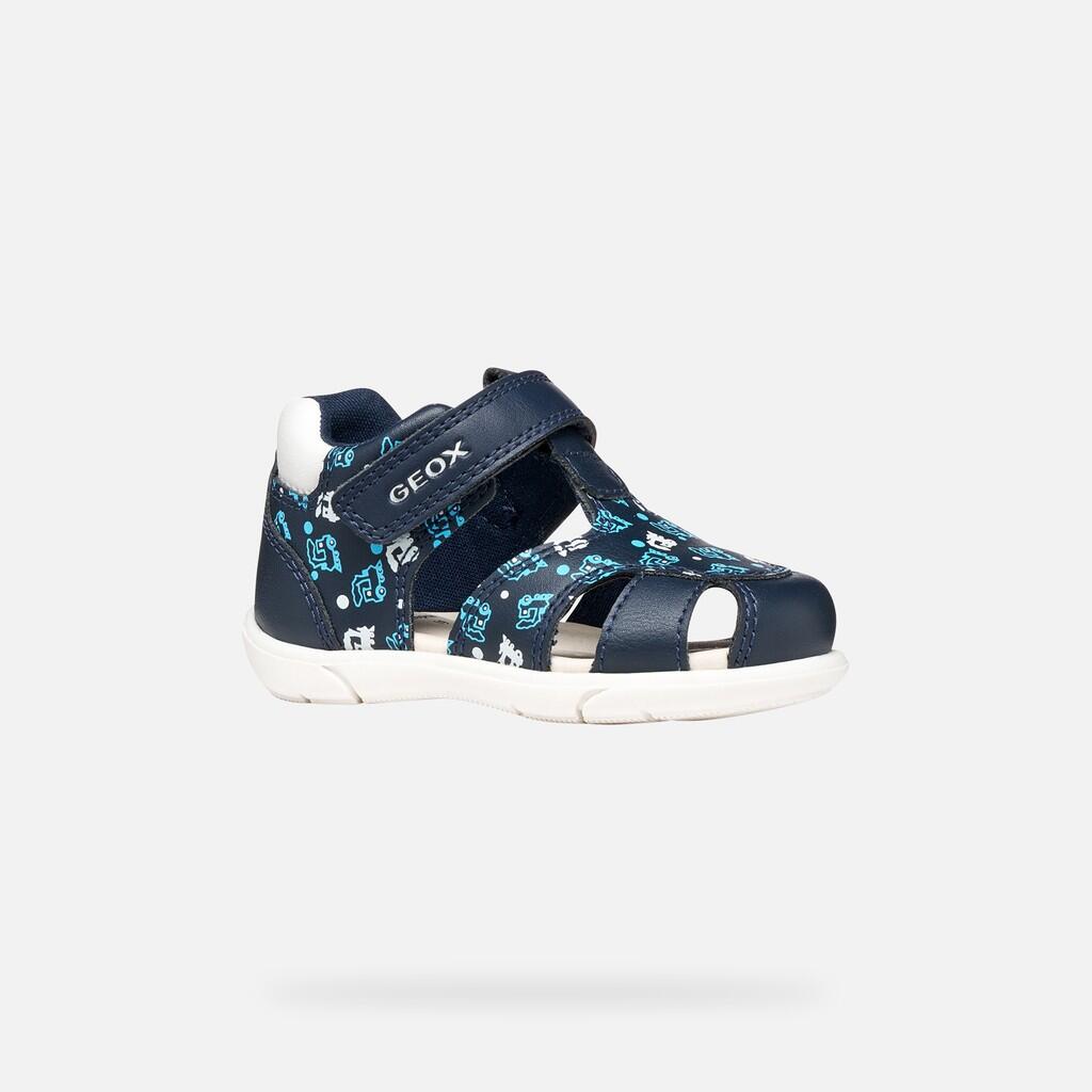 Premiers Pas Bébé Garçon B SANDAL ZAPITO BOY Bleu Marine Foncé/Blanc 4/7