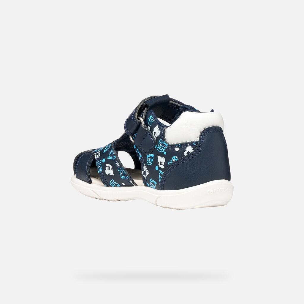 Premiers Pas Bébé Garçon B SANDAL ZAPITO BOY Bleu Marine Foncé/Blanc 5/7