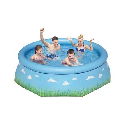 Bestway Piscine autoportante Ronde Fast Set décor prairie - 244 x 61 cm