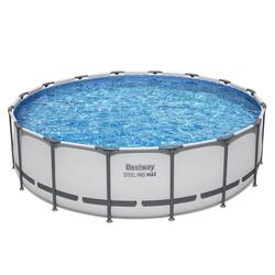 Bestway Piscine hors sol - Ronde - Steel Pro Max - 488 x 122 cm